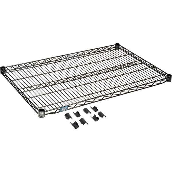 Nexel Black Epoxy Wire Shelf 36inW x 24inD S2436B - main